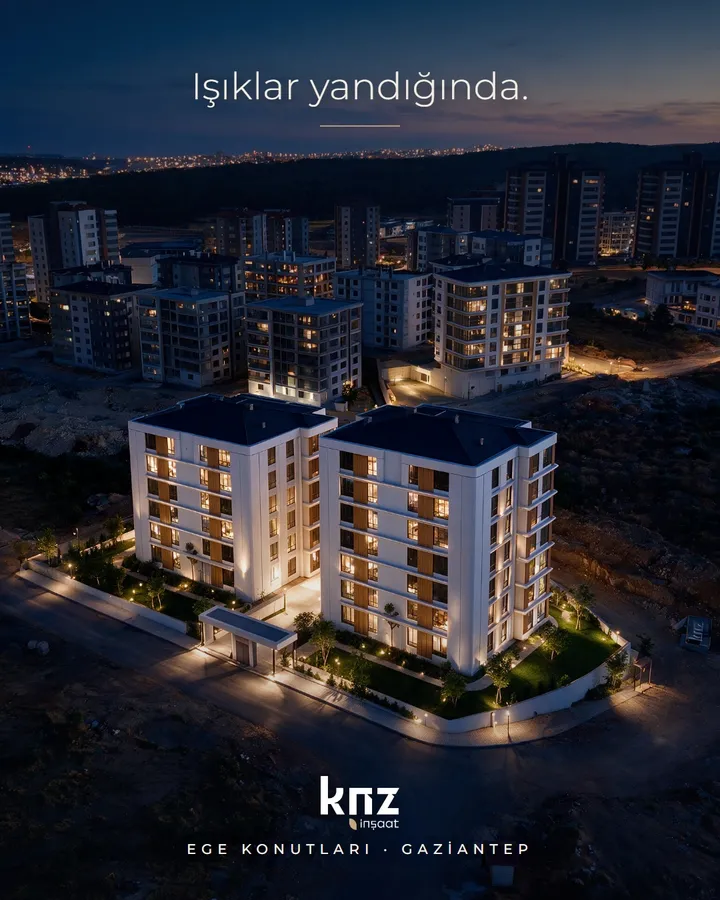 KNZ İnşaat için Instagram post tasarımı: Işıklar yandığında