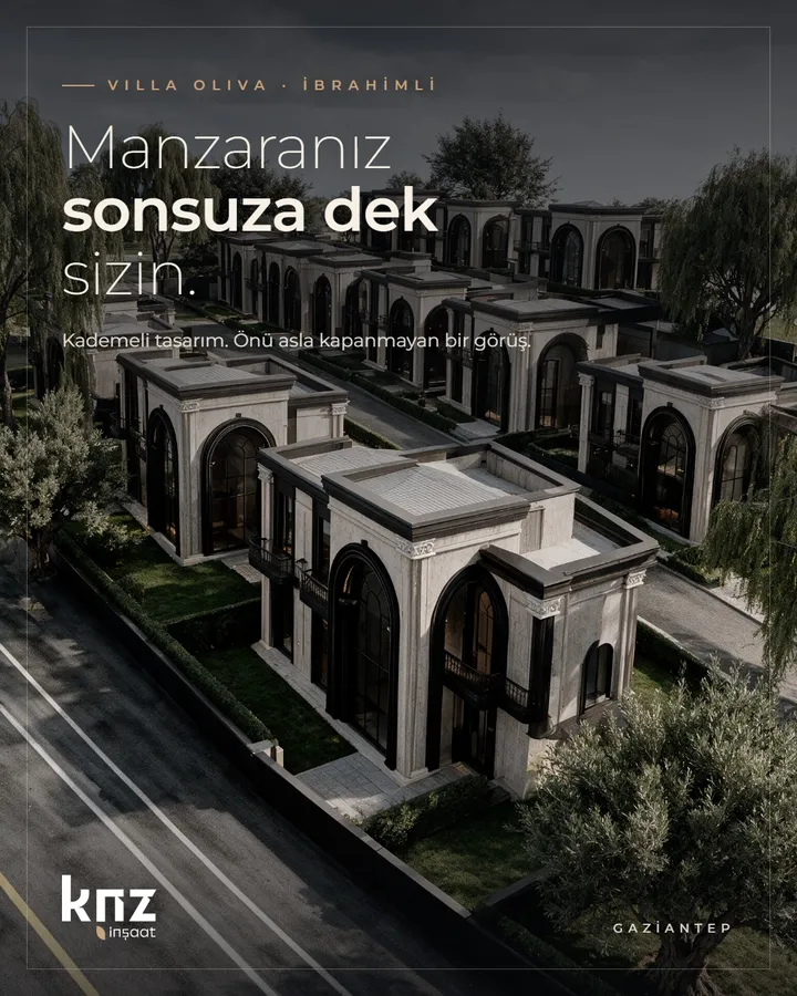 KNZ İnşaat için Instagram post tasarımı: Manzaranız sonsuza dek sizin